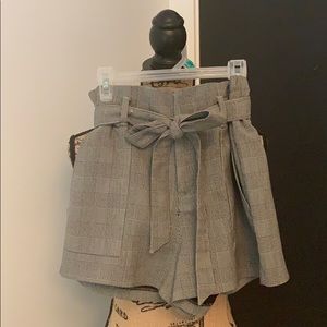 Zara paper bag shorts